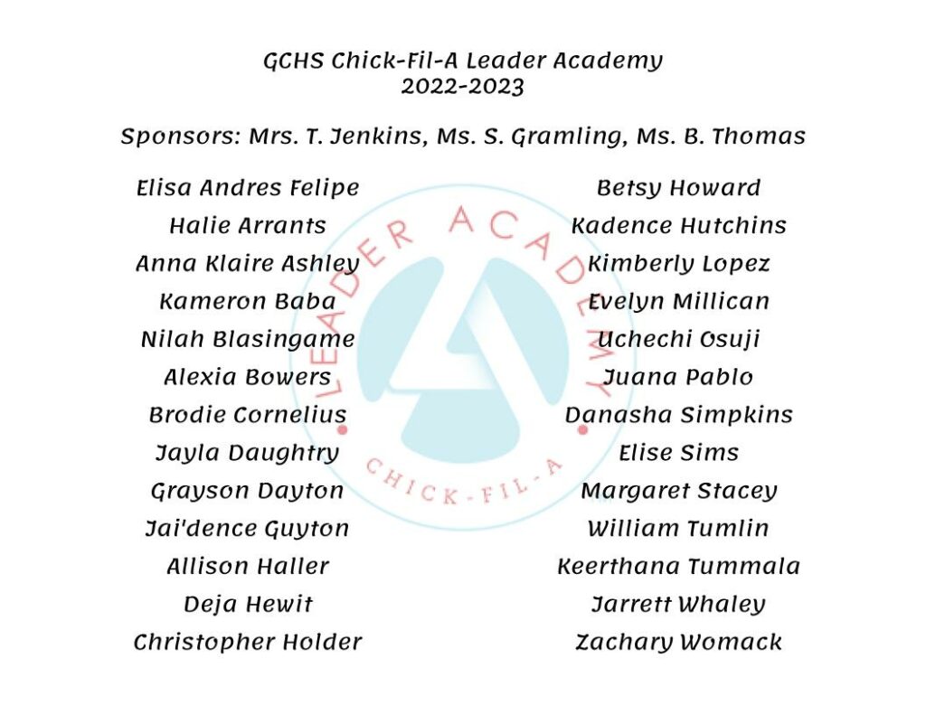 Chick-Fil-A Leader Academy 2022-2023