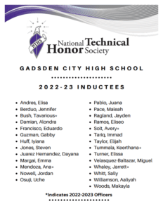 National Technical Honor Society Inductees 2022-2023