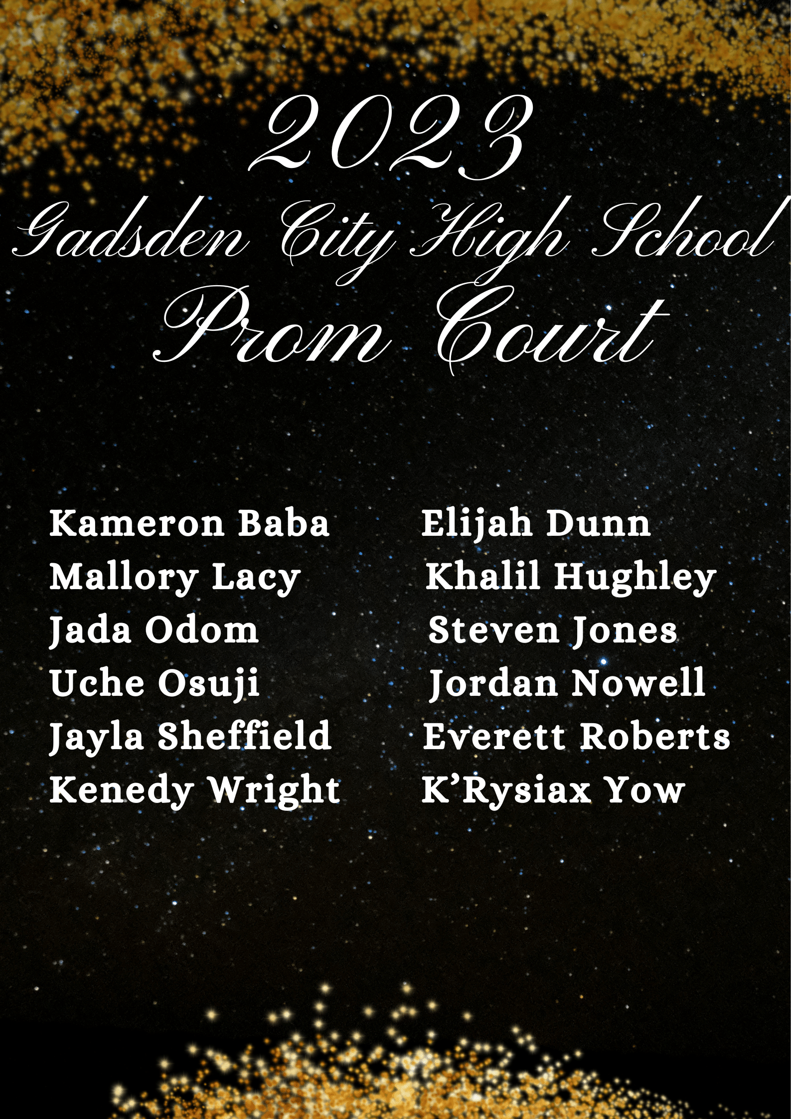 Prom Court and Lead Out