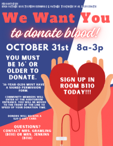 Blood Drive Flyer 2023