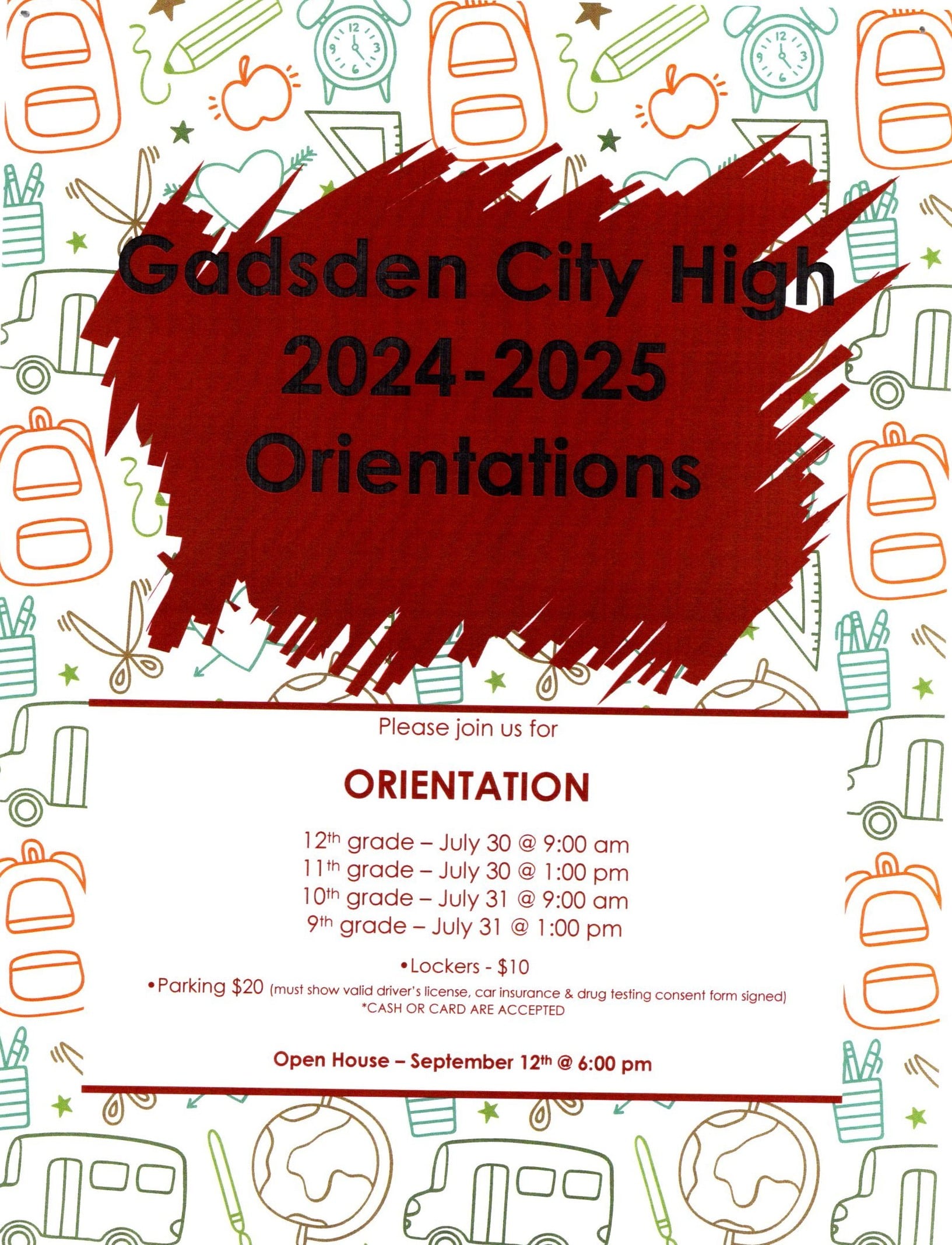 2024-2025 Orientations